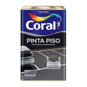 Pinta piso Coral 18L vermelho segurança
