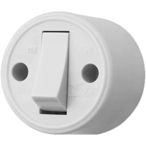 Interruptor 1 tecla cinza simples Fame