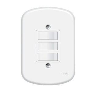 Interruptor blanc 3 inter 4x2 Fame