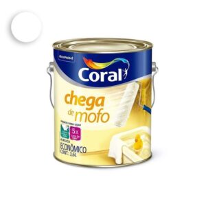 Tinta Coral Chega de mofo Branco 3,6L