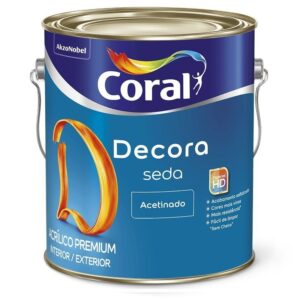Decora Coral seda acetinado Branco gelo 3,6L
