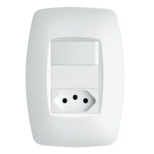 Interruptor elegance 2P+T 20A com placa