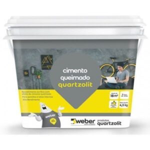 Cimento Queimado Quartzolit 4,5Kg Azul URB