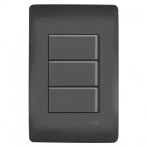 Interruptor Habitat black 3sec 16A Fame