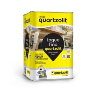 Tinta Quartzolit Acrílica Toque Fino 18 Litros Branco Gelo