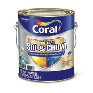 Coral protetor sol e chuva Impermeabilizante 3,6L Vermelho Oxido