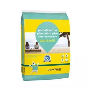 Cimenticola Para porcelanato e piso sob piso externo cinza Quartzolit