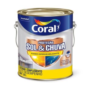 Fundo impermeabilizante Sol e chuva 3,6L Coral