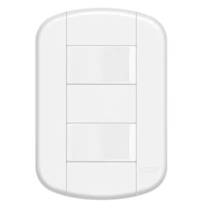 Interruptor blanc 2 sec 16A com placa 4x2 Fame
