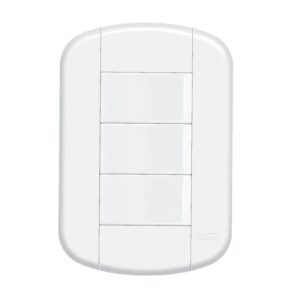 Interruptor blanc 3sec com placa 4x2 Fame
