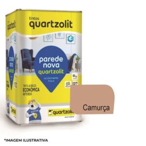 Tinta nova eco camurça acrílica de 18L Quartzolit