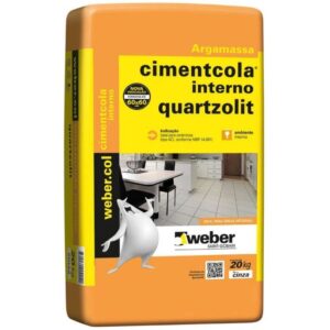 Cimentcola Quartzolit AC1 20Kg ( Pagamento em dinheiro / pix Retirando na loja )