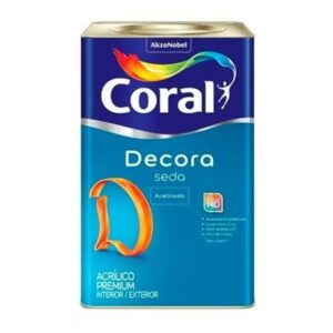 Decora Coral acabamento em seda acetinado Branco 18L