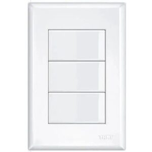 Interruptor modulare 3 sec com placa 4x2 Fame