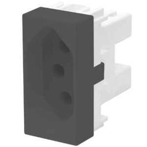 Módulo tomada PAD 2P+T Black Fame