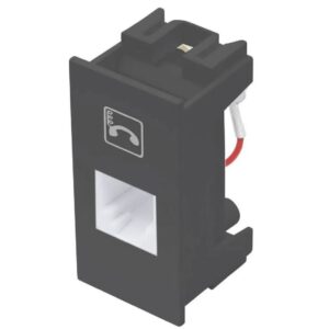 Módulo tomada Black Para telefone 4v Fame