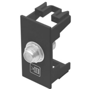 Módulo de tomada Black para antena de tv Cabo coaxial Fame
