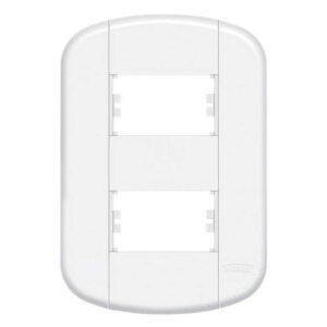 Placa blanc 4x2 com 2 módulos dist Fame