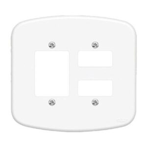 Placa blanc 4x4 de 5 seções Fame