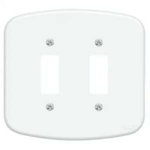 Placa de 2 seções 4x2 blanc Fame