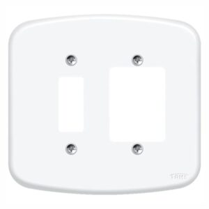 Placa blanc 4x4 para 4 interruptores Fame