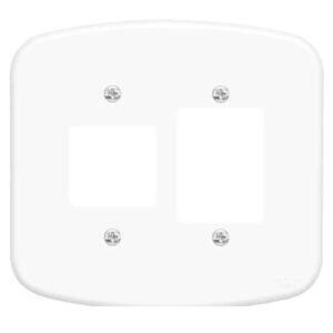 Placa blanc 4x4 de 5 interruptores Fame