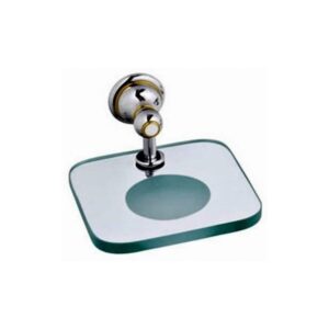 Saboneteira Joplie Bege e dourada 5460 Fabrimar