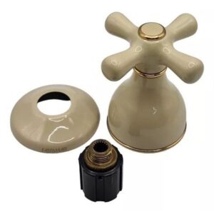 Acabamento T3 Jolie Bege e dourado Fabrimar