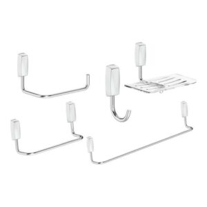 Kit Acessório Banheiro 5 Peças Metal Pluratta 5000-PL-CR Fabrimar