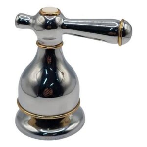 Acabamento Levier Cromado com Dourado Fabrimar