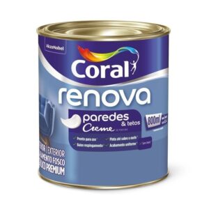 Tinta Coral Renova Fosco Branco neve 800ml