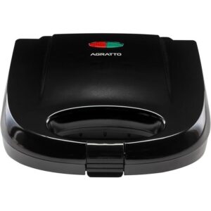 Máquina de Waffle Preta Aroma Agratto Preta 750w AWAF01I-01