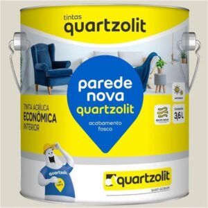 Tinta Acrílica 3,6 Litros Parede Nova Branco Neve Quartzolit