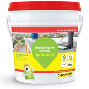 Manta Líquida Branca Balde 18Kg Quartzolit