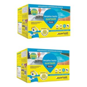 Kit 2x Impermeabilizante Tecplus Lastic 7000 Quartzolit 18 ( Total 36kg )