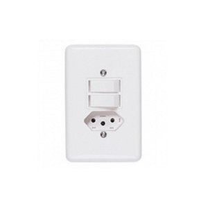 Interruptor Stylus 1 Seção com Placa 4x2  Modelo 2017 Ilumi