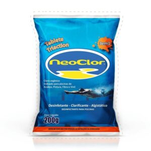 Pastilha de cloro Neoclor triaction 200g 3 em 1