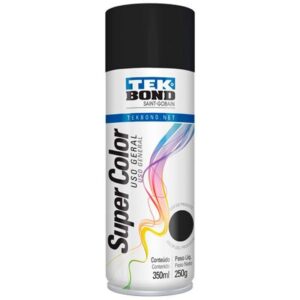 Tinta Spray Tekbond Uso Geral Preto Fosco 350ml