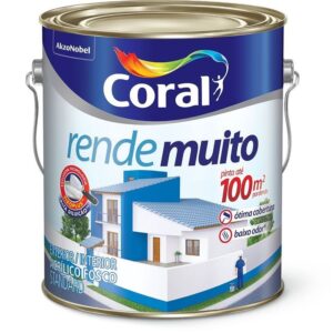 Tinta Acrílica Rende Muito com 3,6Lts Branco Neve Coral