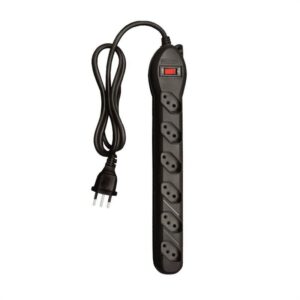 Filtro De Linha Qualitronix 6 Tomadas Bivolt Preto - QFL6.