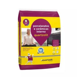 Cimentcola Colafix porcelanato interno cinza 20kg Quartzolit