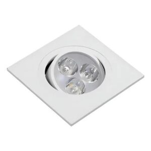 Spot De Embutir Quadrado 3w 6500k Asus Cor Branco