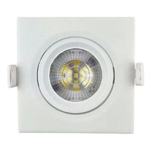 Spot Embutir Quadrado Led 3W 6500k Branco Frio Bivolt Galaxy