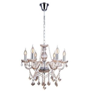 Lustre Startec France Cristal 6 Lâmpadas Transparente
