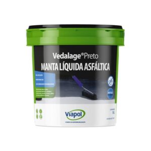 Vedalage Viapol Preto Balde 18 Lts