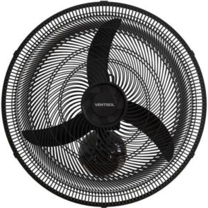 VENTILADOR VENTISOL NEW PAREDE 50CM PRETO 127V