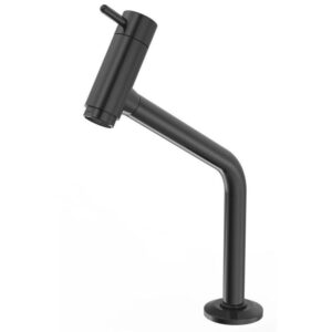 Torneira para Lavatório de Mesa Leão 1040 Slim Fit 1/4 Volta ABS Preta Black