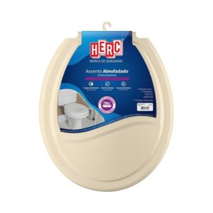 Assento Sanitário Almofadado Bege - Herc