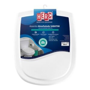 Assento Sanitário Almofadado Sabatini Branco Herc