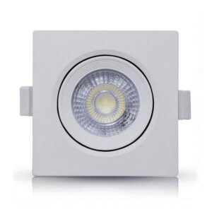 Spot LED Embutir Viena 5W Quadrado 6500K